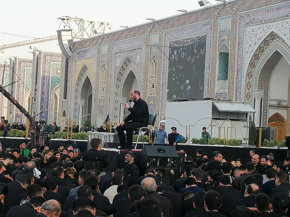 مراسم چهارپایه&zwnj;خوانی سالروز رحلت پیامبر اکرم (ص) در حرم رضوی برگزار شد